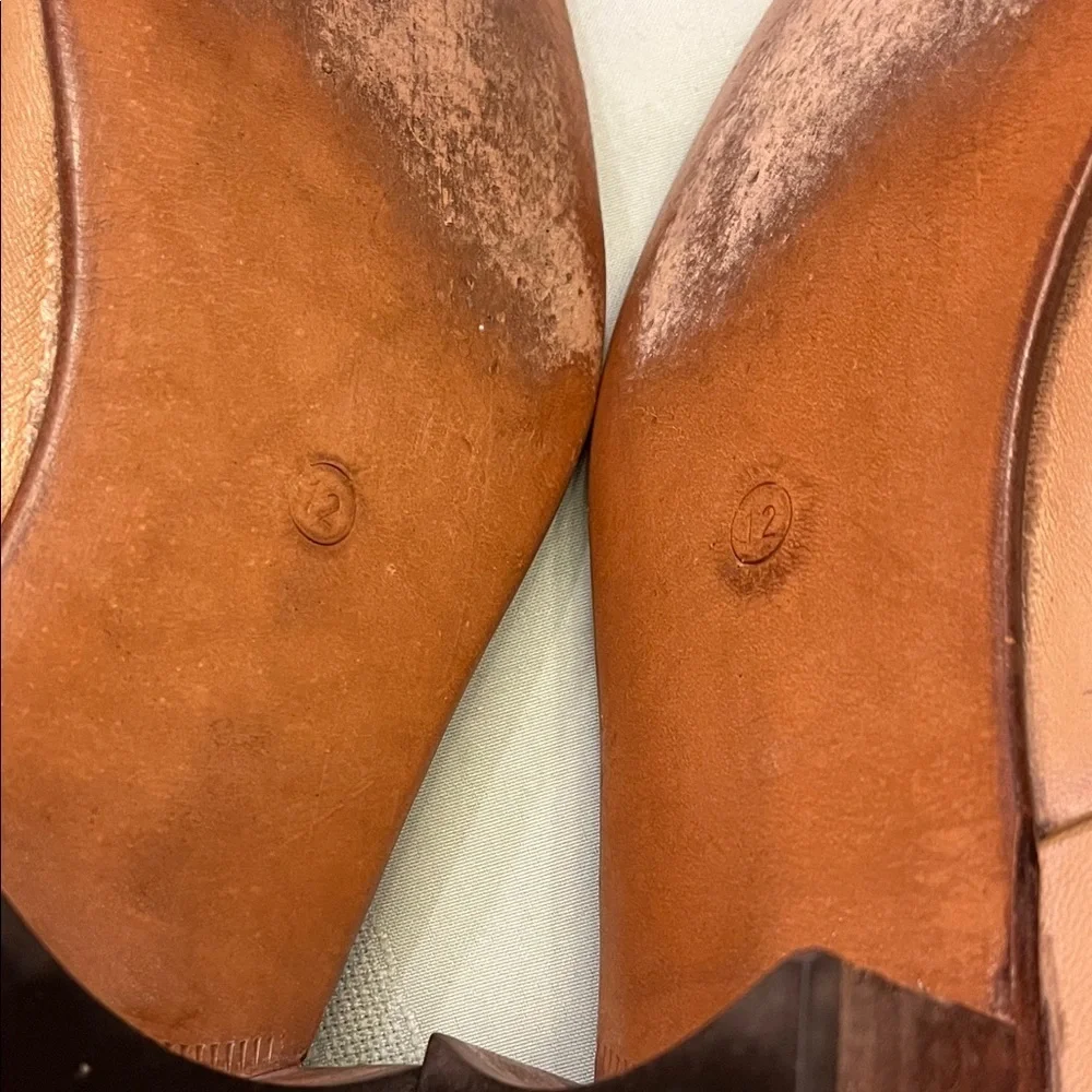 Pierre Cardin men’s Tan Leather Loafers size 12